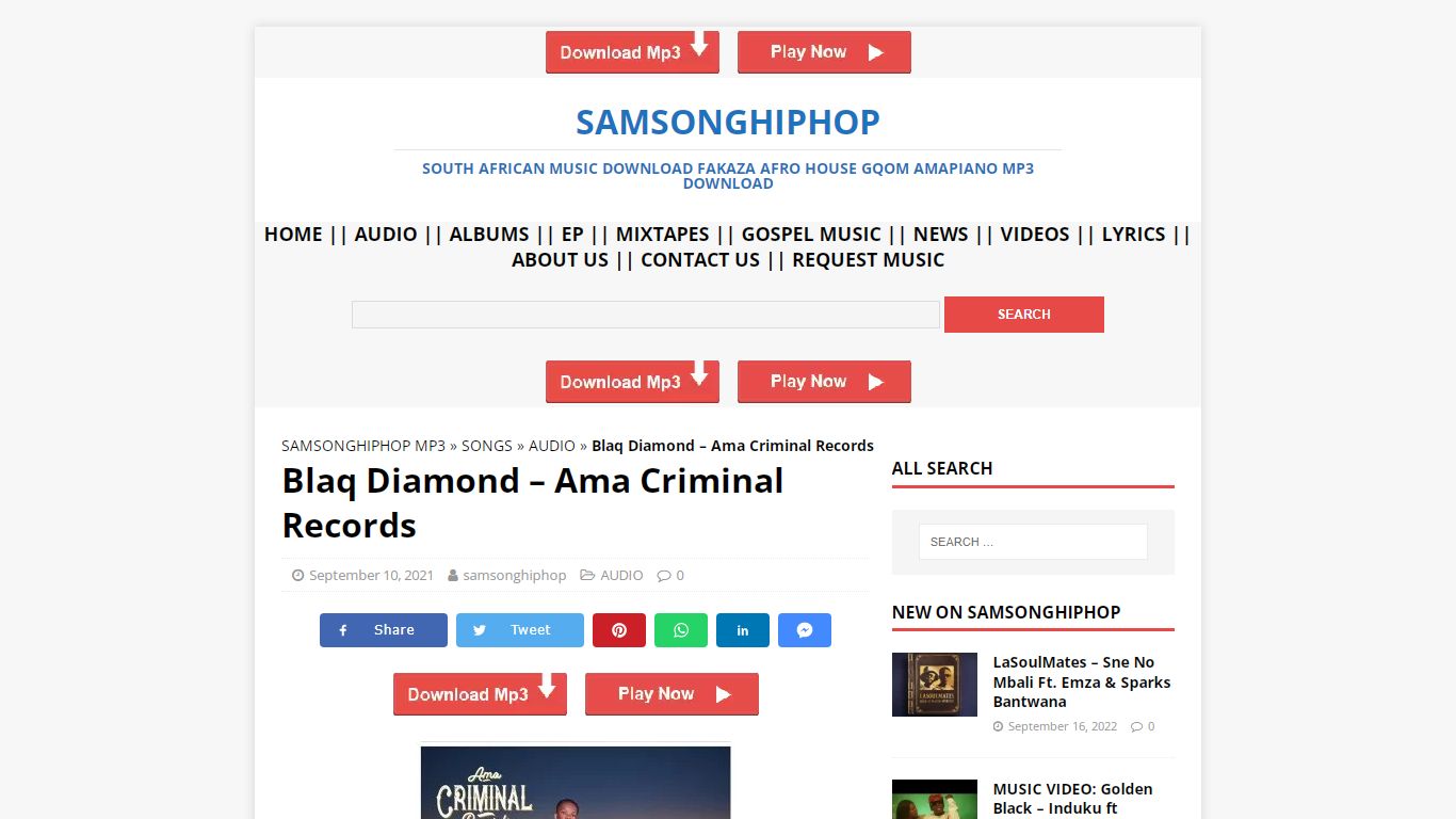 DOWNLOAD Blaq Diamond – Ama Criminal Records : SAMSONGHIPHOP